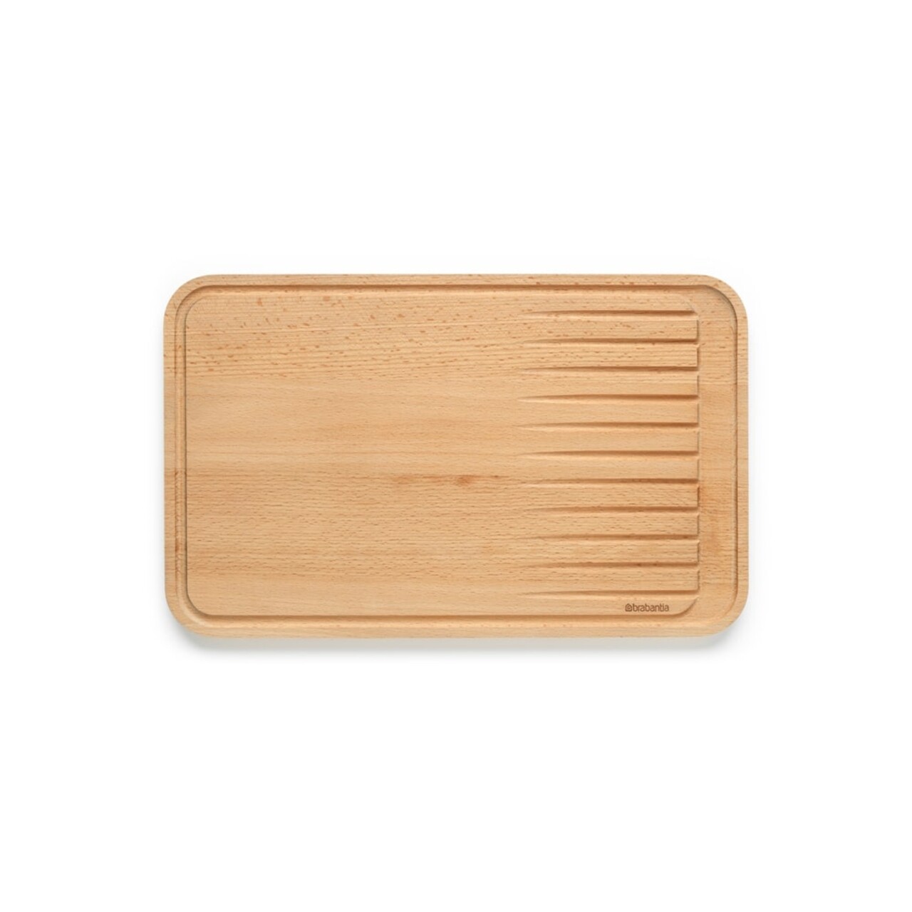 Tocator pentru carne, Brabantia, Profile, 40x25x1.9 cm, lemn de fag, natural - imagine 5